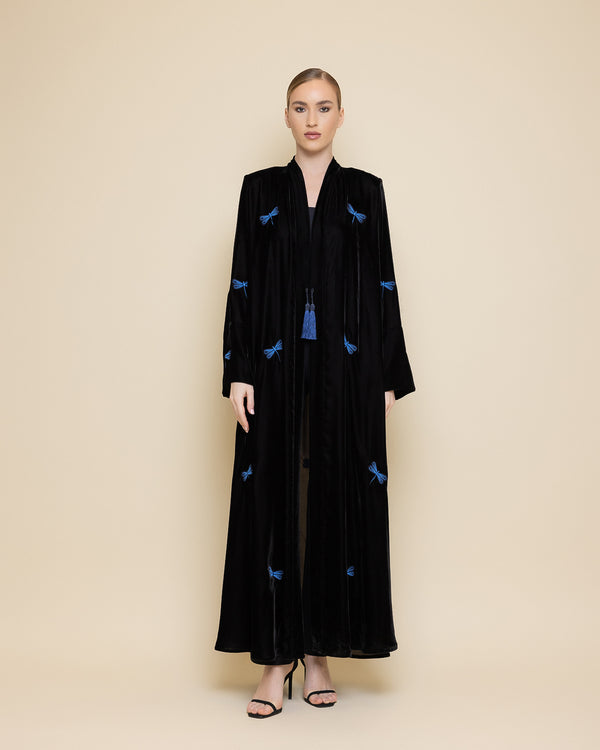 Dragonfly velvet Abaya